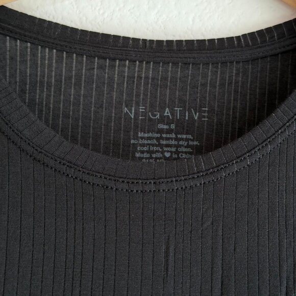 Negative Underwear Whipped Long Sleeve in Black, Size Small - Picture 5 of 7